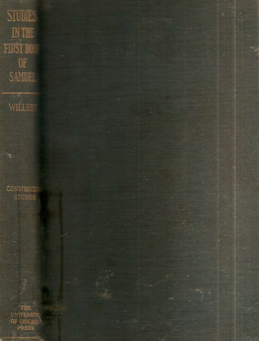 Studies in the First Book of Samuel  (Constructive Studies)
