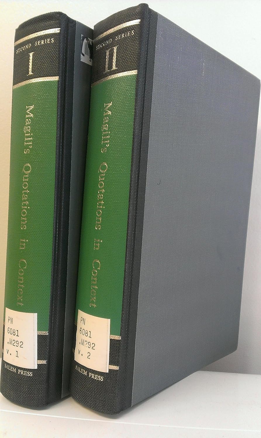 2 Volumes of Magill's Quotations in Context, Second Series: Vol. 1 A-LIV & Vol. 2 LIV-Z