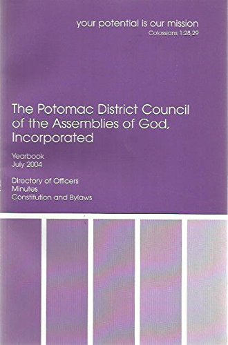 2004 Yearbook for the Potomac District Councli of the Assemblies of God Inc. (July)