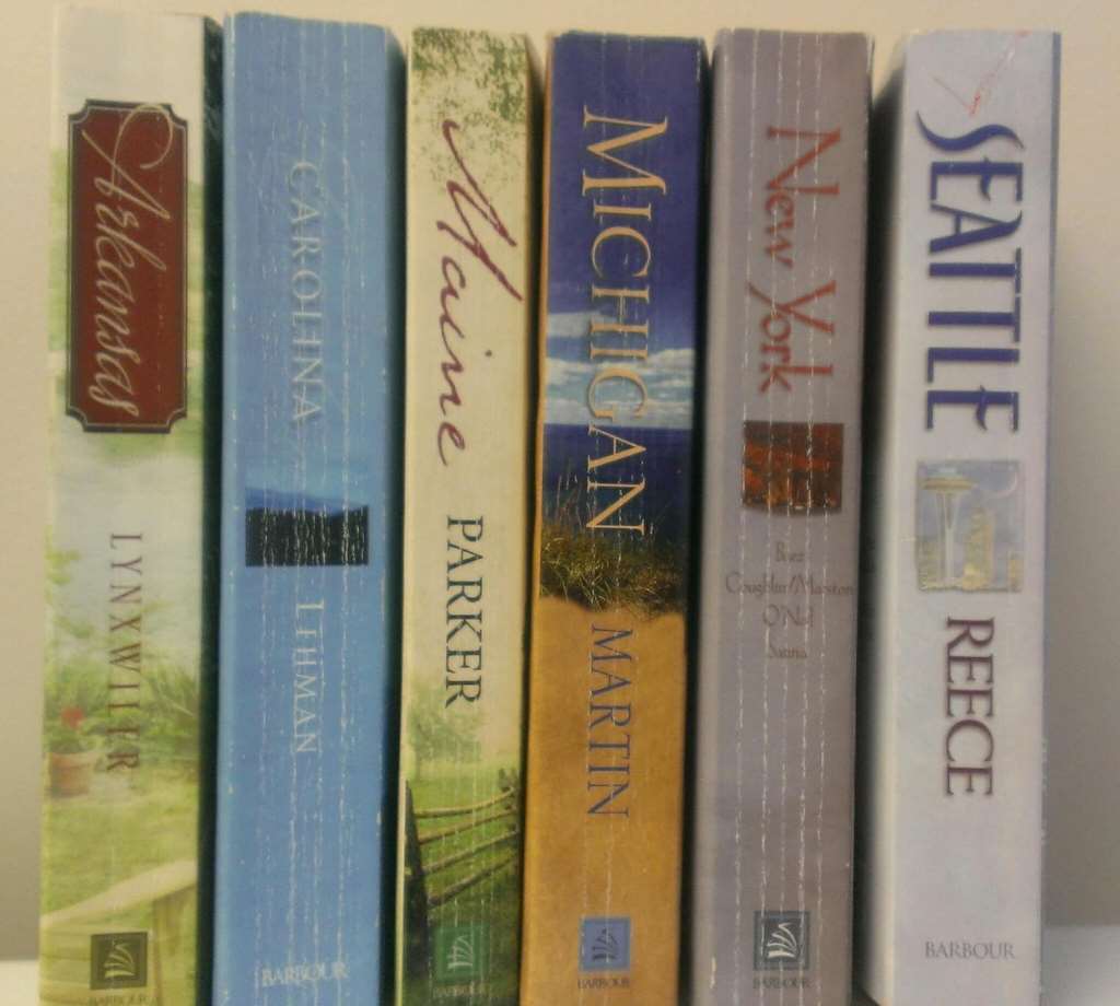 6 Volumes of Barbour Storie Novels: Arkansas, Carolina, Maine, Michigan, New York, & Seattle
