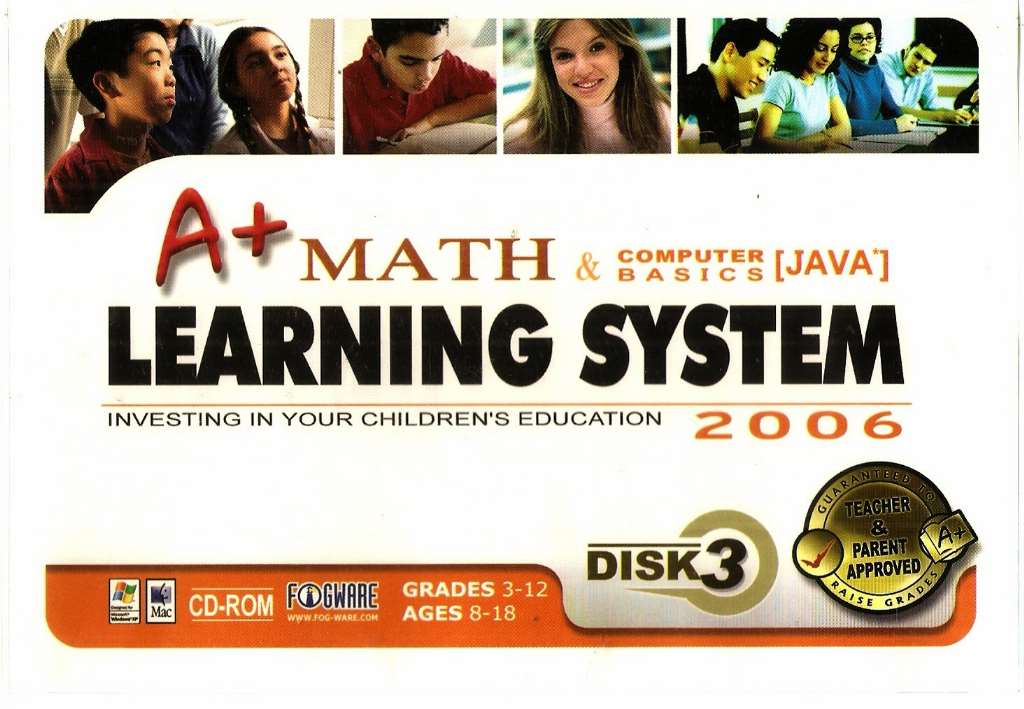 A+ Math & Computer Basics [JAVA*] Learning System 2006- Disk 3 (Advanced Math: Statistics, Probability, Computer Skills-Excel, JAVA Programming)